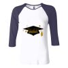 Ladies' Baby Rib Three-QuarterSleeve Contrast Raglan T-Shirt Thumbnail