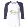 Ladies' Baby Rib Three-QuarterSleeve Contrast Raglan T-Shirt Thumbnail
