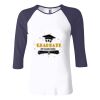 Ladies' Baby Rib Three-QuarterSleeve Contrast Raglan T-Shirt Thumbnail