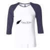 Ladies' Baby Rib Three-QuarterSleeve Contrast Raglan T-Shirt Thumbnail