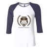 Ladies' Baby Rib Three-QuarterSleeve Contrast Raglan T-Shirt Thumbnail