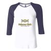 Ladies' Baby Rib Three-QuarterSleeve Contrast Raglan T-Shirt Thumbnail