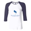 Ladies' Baby Rib Three-QuarterSleeve Contrast Raglan T-Shirt Thumbnail