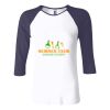 Ladies' Baby Rib Three-QuarterSleeve Contrast Raglan T-Shirt Thumbnail