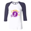 Ladies' Baby Rib Three-QuarterSleeve Contrast Raglan T-Shirt Thumbnail