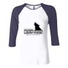 Ladies' Baby Rib Three-QuarterSleeve Contrast Raglan T-Shirt Thumbnail