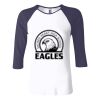 Ladies' Baby Rib Three-QuarterSleeve Contrast Raglan T-Shirt Thumbnail