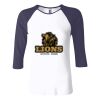 Ladies' Baby Rib Three-QuarterSleeve Contrast Raglan T-Shirt Thumbnail
