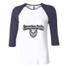 Ladies' Baby Rib Three-QuarterSleeve Contrast Raglan T-Shirt Thumbnail