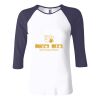 Ladies' Baby Rib Three-QuarterSleeve Contrast Raglan T-Shirt Thumbnail