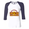Ladies' Baby Rib Three-QuarterSleeve Contrast Raglan T-Shirt Thumbnail