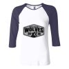 Ladies' Baby Rib Three-QuarterSleeve Contrast Raglan T-Shirt Thumbnail
