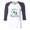 Ladies' Baby Rib Three-QuarterSleeve Contrast Raglan T-Shirt Thumbnail
