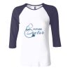 Ladies' Baby Rib Three-QuarterSleeve Contrast Raglan T-Shirt Thumbnail