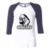 Ladies' Baby Rib Three-QuarterSleeve Contrast Raglan T-Shirt Thumbnail
