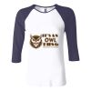 Ladies' Baby Rib Three-QuarterSleeve Contrast Raglan T-Shirt Thumbnail