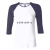 Ladies' Baby Rib Three-QuarterSleeve Contrast Raglan T-Shirt Thumbnail