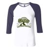 Ladies' Baby Rib Three-QuarterSleeve Contrast Raglan T-Shirt Thumbnail