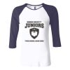 Ladies' Baby Rib Three-QuarterSleeve Contrast Raglan T-Shirt Thumbnail