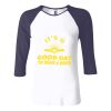 Ladies' Baby Rib Three-QuarterSleeve Contrast Raglan T-Shirt Thumbnail
