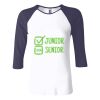 Ladies' Baby Rib Three-QuarterSleeve Contrast Raglan T-Shirt Thumbnail