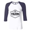 Ladies' Baby Rib Three-QuarterSleeve Contrast Raglan T-Shirt Thumbnail