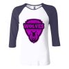 Ladies' Baby Rib Three-QuarterSleeve Contrast Raglan T-Shirt Thumbnail