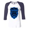 Ladies' Baby Rib Three-QuarterSleeve Contrast Raglan T-Shirt Thumbnail