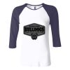 Ladies' Baby Rib Three-QuarterSleeve Contrast Raglan T-Shirt Thumbnail