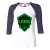 Ladies' Baby Rib Three-QuarterSleeve Contrast Raglan T-Shirt Thumbnail