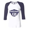 Ladies' Baby Rib Three-QuarterSleeve Contrast Raglan T-Shirt Thumbnail