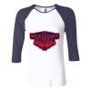 Ladies' Baby Rib Three-QuarterSleeve Contrast Raglan T-Shirt Thumbnail