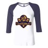 Ladies' Baby Rib Three-QuarterSleeve Contrast Raglan T-Shirt Thumbnail