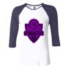 Ladies' Baby Rib Three-QuarterSleeve Contrast Raglan T-Shirt Thumbnail