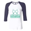 Ladies' Baby Rib Three-QuarterSleeve Contrast Raglan T-Shirt Thumbnail