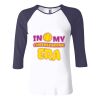 Ladies' Baby Rib Three-QuarterSleeve Contrast Raglan T-Shirt Thumbnail