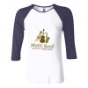 Ladies' Baby Rib Three-QuarterSleeve Contrast Raglan T-Shirt Thumbnail