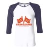 Ladies' Baby Rib Three-QuarterSleeve Contrast Raglan T-Shirt Thumbnail