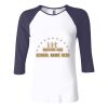 Ladies' Baby Rib Three-QuarterSleeve Contrast Raglan T-Shirt Thumbnail