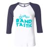 Ladies' Baby Rib Three-QuarterSleeve Contrast Raglan T-Shirt Thumbnail