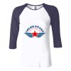 Ladies' Baby Rib Three-QuarterSleeve Contrast Raglan T-Shirt Thumbnail
