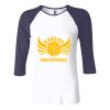 Ladies' Baby Rib Three-QuarterSleeve Contrast Raglan T-Shirt Thumbnail