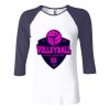 Ladies' Baby Rib Three-QuarterSleeve Contrast Raglan T-Shirt Thumbnail