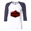 Ladies' Baby Rib Three-QuarterSleeve Contrast Raglan T-Shirt Thumbnail