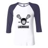 Ladies' Baby Rib Three-QuarterSleeve Contrast Raglan T-Shirt Thumbnail