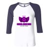 Ladies' Baby Rib Three-QuarterSleeve Contrast Raglan T-Shirt Thumbnail