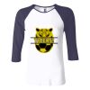 Ladies' Baby Rib Three-QuarterSleeve Contrast Raglan T-Shirt Thumbnail