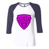 Ladies' Baby Rib Three-QuarterSleeve Contrast Raglan T-Shirt Thumbnail