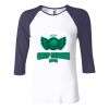 Ladies' Baby Rib Three-QuarterSleeve Contrast Raglan T-Shirt Thumbnail