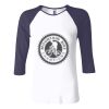 Ladies' Baby Rib Three-QuarterSleeve Contrast Raglan T-Shirt Thumbnail
